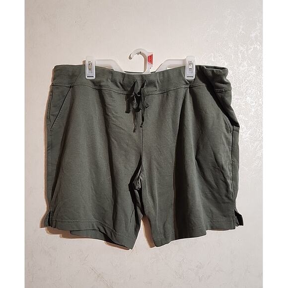 Athletic Works Pants - Athletic Works Athletic Shorts Green 3XL (22) Elastic Drawstring Waist Pockets
